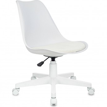 Кресло БЮРОКРАТ CH-W333 белый сиденье молочный Кресло БЮРОКРАТ CH-W333 белый сиденье молочный