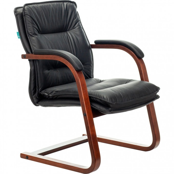 Кресло БЮРОКРАТ T-9927WALNUT-AV черное, кожа/дерево T-9927WALNUT-AV/BL Кресло БЮРОКРАТ T-9927WALNUT-AV черное, кожа/дерево T-9927WALNUT-AV/BL