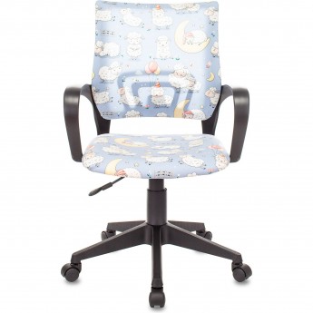 Кресло детское БЮРОКРАТ BUROKIDS 1 голубое/овечки Кресло детское БЮРОКРАТ BUROKIDS 1 голубое/овечки