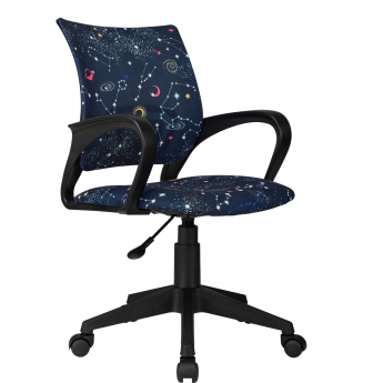 Кресло детское БЮРОКРАТ BUROKIDS 1 темно-синий зодиак