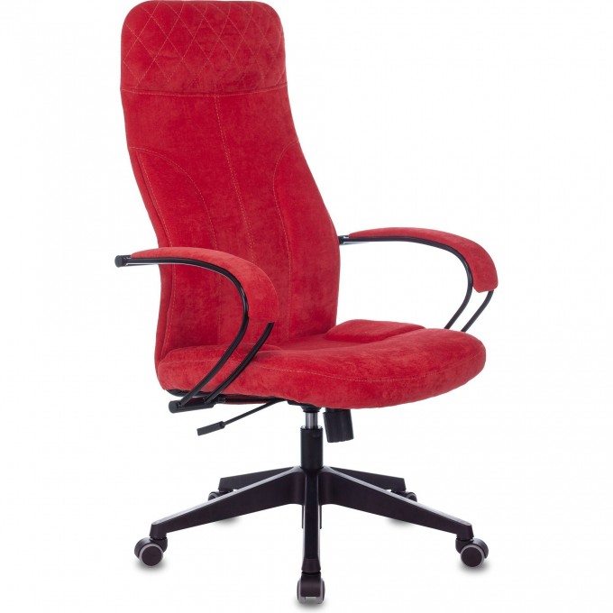 Кресло руководителя БЮРОКРАТ CH-608Fabric Velvet 88 красное CH-608/FABRIC-RED Кресло руководителя БЮРОКРАТ CH-608Fabric Velvet 88 красное CH-608/FABRIC-RED