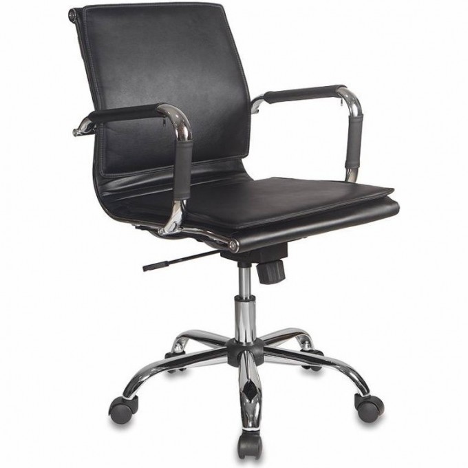 Кресло руководителя БЮРОКРАТ CH-993-Low черное, экокожа CH-993-LOW/BLACK Кресло руководителя БЮРОКРАТ CH-993-Low черное, экокожа CH-993-LOW/BLACK
