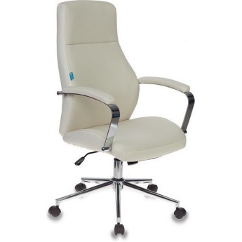 Кресло руководителя БЮРОКРАТ T-703SL молочное, экокожа