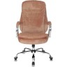Кресло руководителя БЮРОКРАТ T-9950SL Fabric Velvet 90 светло-коричневое